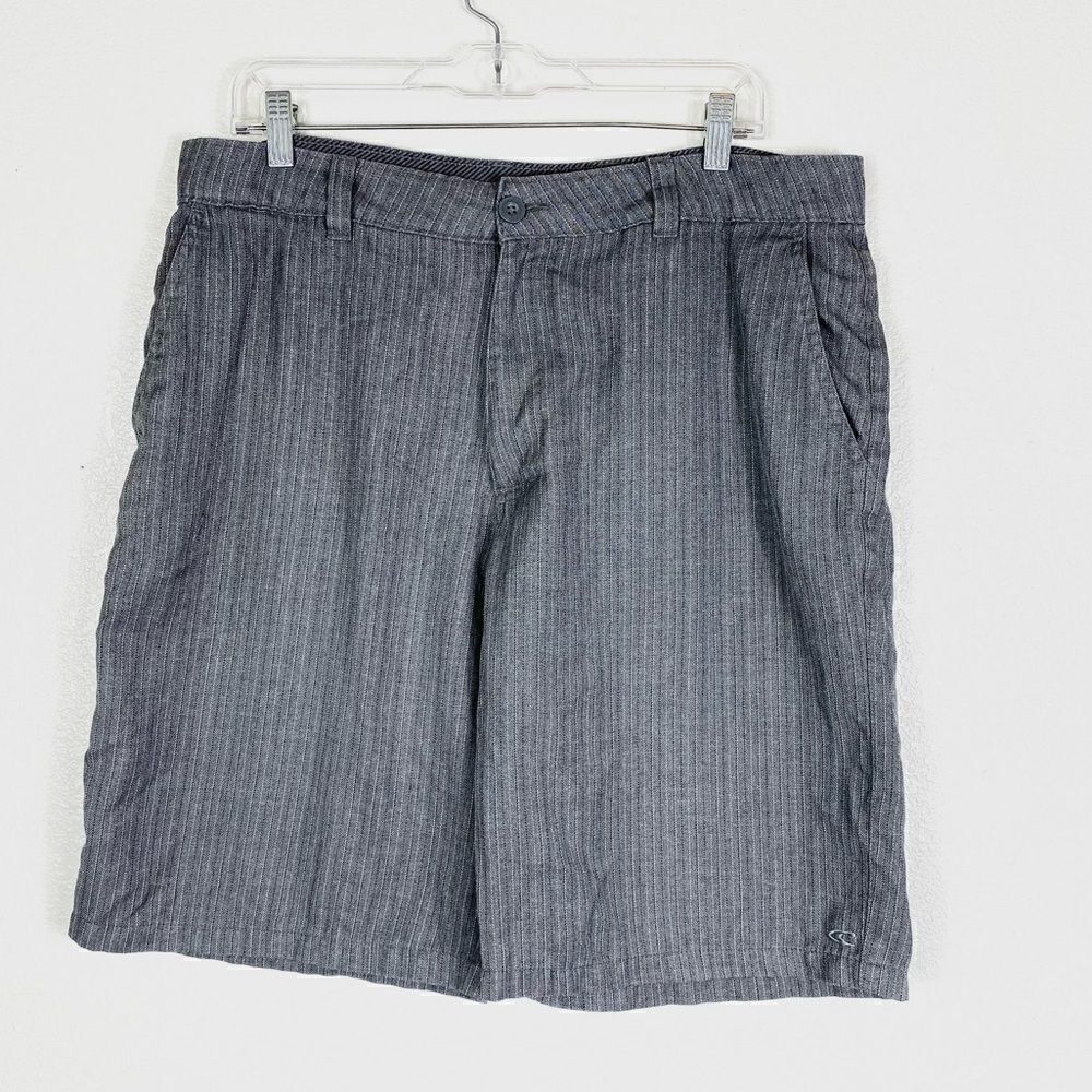 O’Neill Grey Pinstriped Casual Shorts